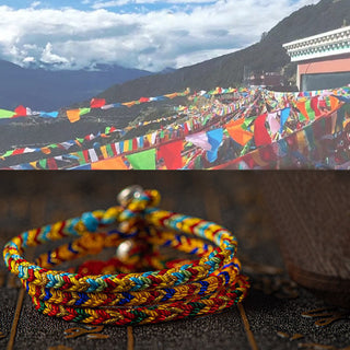 Buddha Gift "May you be good fortune and success" Lucky Multicolored Bracelet