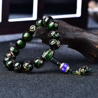 Buddha Gift Tibetan Dragon Vein Agate Healing Bracelet