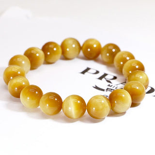 Buddha Gift  Anxiety Stress Healing Crystal Tiger Eye Bead Bracelet