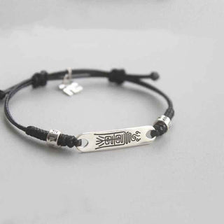 Buddha Gift 925 Sterling Silver Red String Luck Strength Braid Bracelet