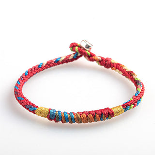 Buddha Gift "May You Be Safe And Lucky In The Year Ahead" Multicolored Bracelet