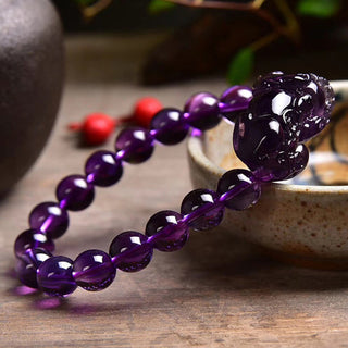 Buddha Gift Feng Shui Amethyst Fortune Wealth Bracelet