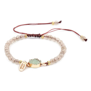 Buddha Gift Natural Crystal Charm Lucky Healing Bracelet