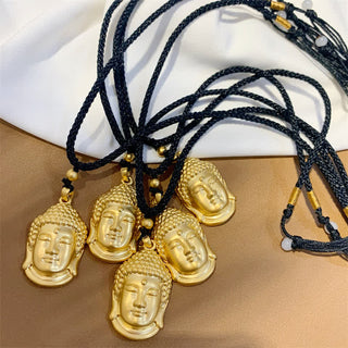 Buddha Gift Gold Buddha Copper Wealth Necklace Pendant
