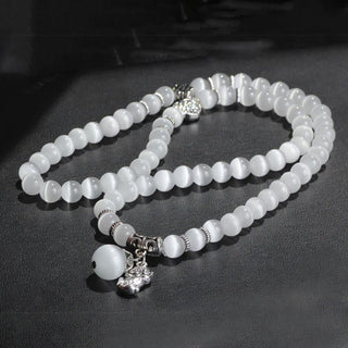 Buddha Gift Cat Eye PiXiu Support Triple Wrap Bracelet