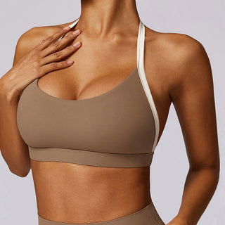 Buddha Gift Solid Color Halter Neck Bra Long Sleeve Crop Tank Top Pants Sports Fitness Gym Yoga Outfits
