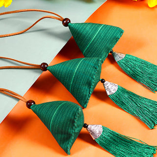 Buddha Gift Dragon Boat Festival Zongzi Pattern Sachet Protection Tassel Hanging Decoration