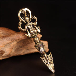 Buddha Gift Tibetan Ganesh Ganpati Elephant God of Wealth Dorje Vajra Spiritual Power Necklace Pendant
