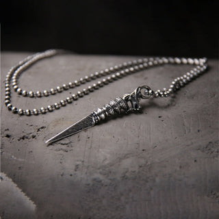 Buddha Gift 925 Sterling Silver Year of the Dragon Design Dorje Vajra Protection Necklace Pendant