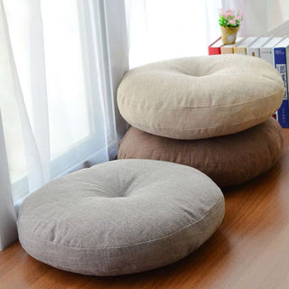 Buddha Gift Lotus Simple Pattern Linen Meditation Seat Cushion Home Living Room Decoration