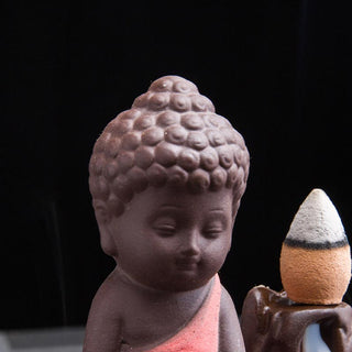Buddha Gift  Backflow Smoke Fountain Ceramic Blessing Incense Burner Decoration