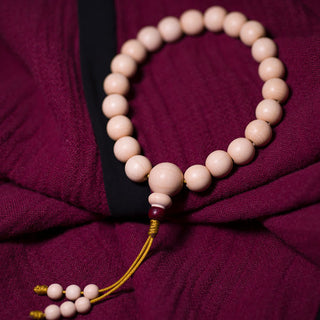 Buddha Gift Natural Abelia Biflora Wood Blessing Wrist Mala