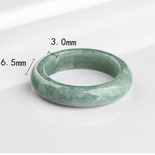 Buddha Gift Natural Jade Abundance Healing Ring