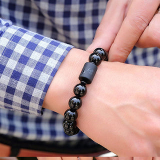Buddha Gift Soul Cleansing Black Obsidian Phoenix Dragon Bracelet