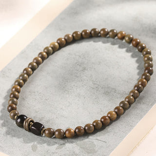 Buddha Gift Tibetan Green Sandalwood Crystal Soothing Peace Bracelet
