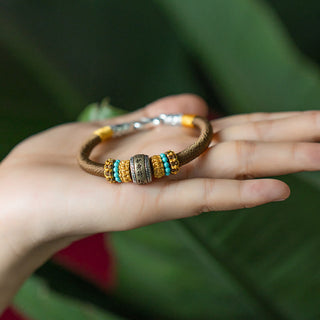 Buddha Gift Handmade Tibetan Amulet King Kong Knot Luck Protection Braided Bracelet