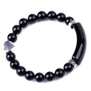 Buddha Gift Natural Crystal Beads Unisex Heart Bracelet