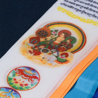 Buddha Gift Tibetan Eight Auspicious Symbols Lucky Arrow Home Decoration Prayer Flag