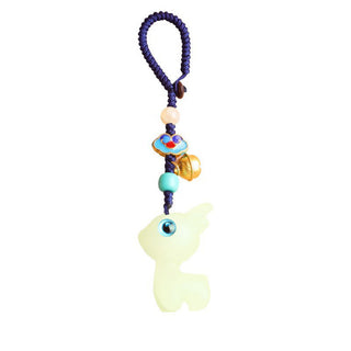 Buddha Gift Mini Cute Deer Glowstone Luminous Lucky Deer Energy Key Chain Phone Car Hanging Decoration
