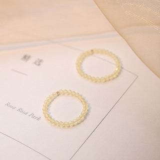 Buddha Gift Natural Citrine Happiness Prosperity Ring