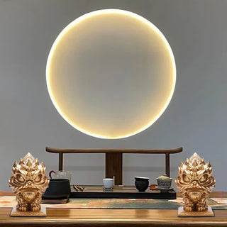 Buddha Gift Lion Statue Strength Resin Home Office Decoration