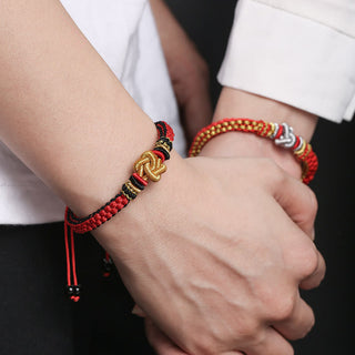 Buddha Gift Colorful Rope True Love Knot Luck Handmade Bracelet