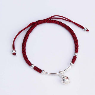 Buddha Gift FengShui Lucky Red String Bell Bracelet