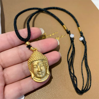 Buddha Gift Gold Buddha Copper Wealth Necklace Pendant