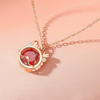 Buddha Gift 925 Sterling Silver Year Of The Dragon Luck Red Zircon Necklace Pendant Bracelet Earrings Ring (Extra 30% Off | USE CODE: FS30)