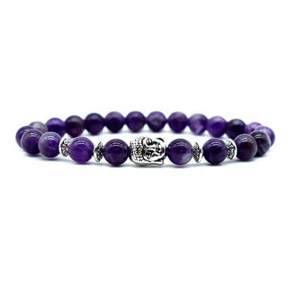 Buddha Gift Amethyst Love Healing Bracelet