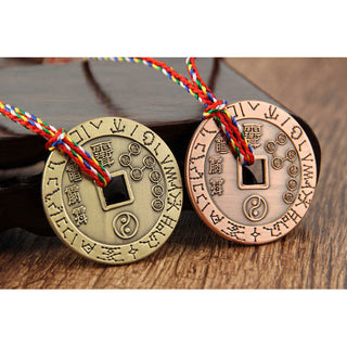 Buddha Gift Taoism Yin Yang Symbol Protection Pendant Decoration Amulet