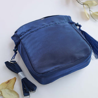 Buddha Gift Embroidered Lotus Koi Fish Crane Camellia Cotton Linen Tote Crossbody Bag Shoulder Bag Handbag