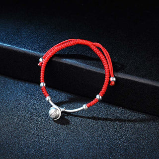 Buddha Gift FengShui Lucky Red String Bell Bracelet
