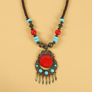 Buddha Gift Tibetan Retro Beads Tassel Hair Decoration Hair Accessories