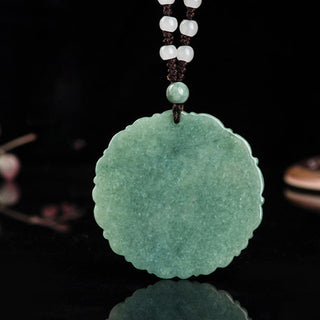 Buddha Gift Chinese Zodiac Dragon Jade Fortune Necklace String Pendant
