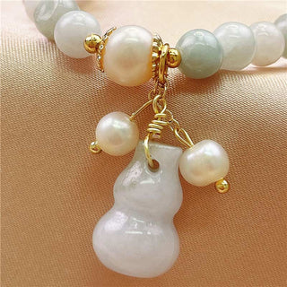 Buddha Gift Jade Gourd Blessing Protection Charm Bracelet