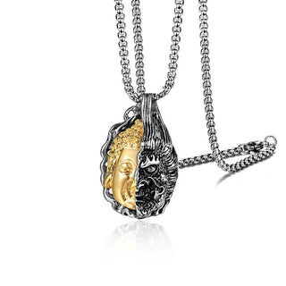 Buddha Gift Half Buddha Half Devil Powerful Necklace