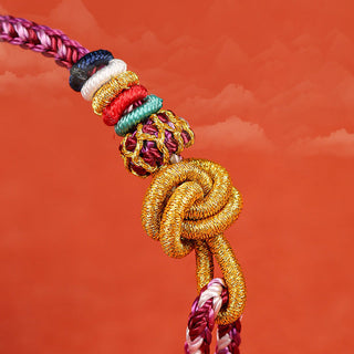 Buddha Gift Handmade Dunhuang Colorful Rope Protection Braid String Bracelet