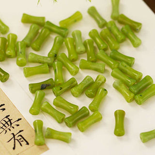 Buddha Gift Natural Peridot Bamboo Pattern Love Peace Bracelet