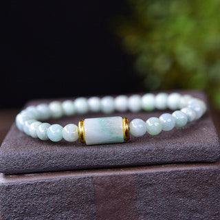 Buddha Gift Natural Jade Luck Prosperity Bracelet