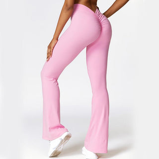 Buddha Gift High Waist Breathable Flare Pants For Sports Fitness Yoga