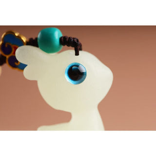 Buddha Gift Mini Cute Deer Glowstone Luminous Lucky Deer Energy Key Chain Phone Car Hanging Decoration