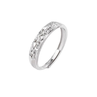 Buddha Gift 925 Sterling Silver PiXiu Balance Adjustable Couple Ring