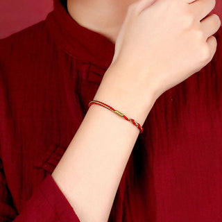 Buddha Gift Handmade Chinese Zodiac Rabbit Rooster Rat Horse Dragon Protection Braid String Bracelet