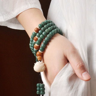 Buddha Gift Lotus Cyan Bodhi Seed Success Bracelet