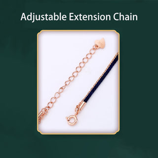 Buddha Gift 925 Sterling Silver Color-changing Four Leaf Clover Luck Protection Red String Bracelet