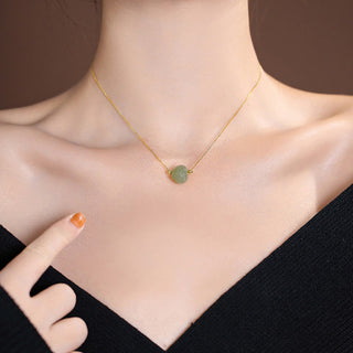 Buddha Gift 925 Sterling Silver Natural Hetian Jade Cyan Jade Luck Laughing Buddha Butterfly Necklace Pendant