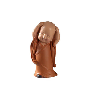 Buddha Gift Small Mini Meditation Praying Monk Serenity Resin Home Decoration