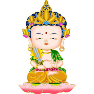 Buddha Gift Chinese Zodiac Natal Buddha Blessing Wealth Fortune Fridge Phone Sticker