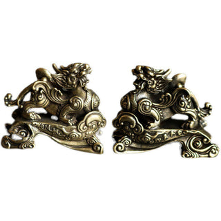 Buddha Gift Handmade FengShui PiXiu Copper Wealth Luck Decoration